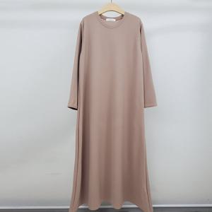 샵앤) 국산 여성 라운드 데일리 무지 임부 롱원피스 LL-WDR-4850-베이지