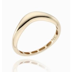 [로이드] 모던 웨이브 14K 골드 반지(S) LRS25015G