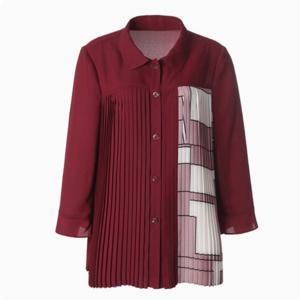 [벨리시앙]배색주름포인트 시폰자켓 JK3304