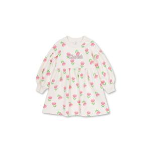 [탑텐키즈]여아) 버비 라이트 테리 전판 포인트 원피스 MKF1OO2102