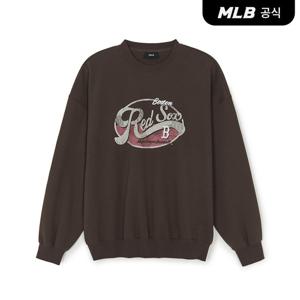 [MLB공식] [카리나 PICK] 바시티 빈티지 그래픽 맨투맨 BOS (Brown) 3AMTV1054-43