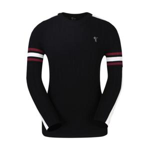 [LPGA][패플 단독] 여성 골지배색 라운드 니트 L223KT602P_BK