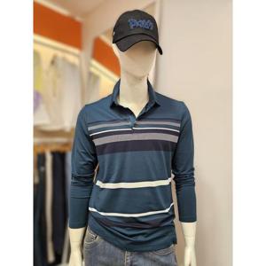 팜스프링스 세이브존01 남성 배색라인 (기능성) 카라넥 긴팔 티셔츠 STSM243109