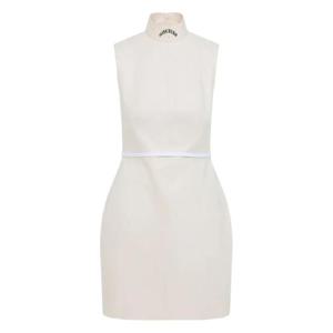 25 FW 모스키노 하이 넥 민소매 미니 드레스 252D04365436 TP442632212