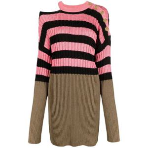 25 FW 발망 스트라이프 컬러블록 골지 니트 드레스 XF1RF020KB20 TP442758720