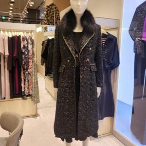 조이너스 HC02 조이너스폭스카라 슬림핏트위드롱코트 JAEW1-WCH330