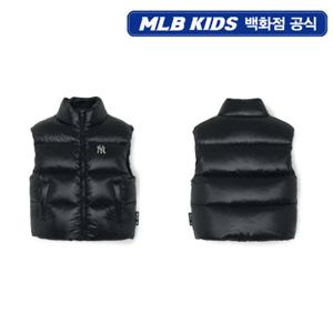 [MLB키즈PG] 스트릿 글로시 오버핏 덕다운 베스트 (7ADVB0156-50BKS)