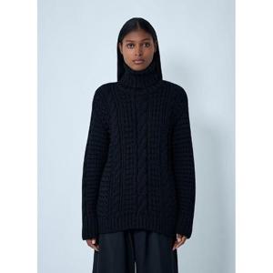 25 FW Moncler x EE72 by Edward Enninful 여성 케이블 니트 스웨터  mee0262009blk