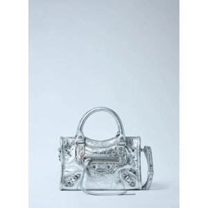 25 FW 발렌시아가 여성 미니 르 시티 핸드백  bal0261032sil