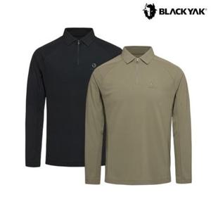 남성 간절기 앤텔롭 지퍼 카라 긴팔티 반집업 기능성 카라티셔츠 1BYKTFU005 GD