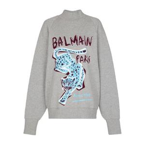 발망 치타 프린트 터틀 넥 스웨트셔츠 FF0JQ050GF20