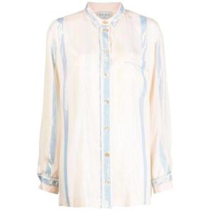 25 FW 포르테포르테 새틴 스트라이프 셔츠 10700MYSHIRTA TP434701415