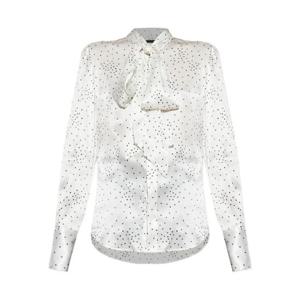 25 FW 디스퀘어드2 폴카 도트 퍼프 소매 블라우스 S72DL0773D35389 TP442859743