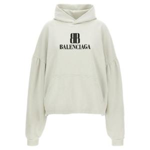 발렌시아가   후드 티셔츠 FW25 818433TSVO39012 5869326 Gray