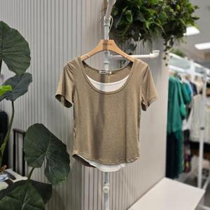 스테파니 HC05 레이어드슬림티셔츠 N25NT5218H