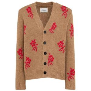 질샌더 플라워 인티시어 울 니트 카디건 82I-4UY013