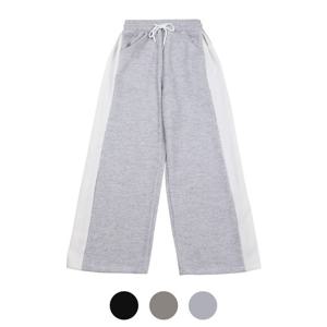 [파파브로] FW 남성 골지 배색 와이드 팬츠 9MI-PTA-Q013