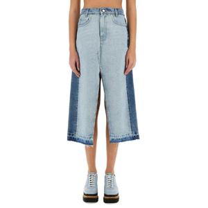 스텔라 매카트니   미디스커트 SS25 6D03453SQH104545 4920622 DENIM