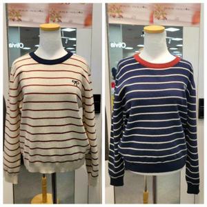 수스 HC07 단가라리본자수니트 S254BSWA72