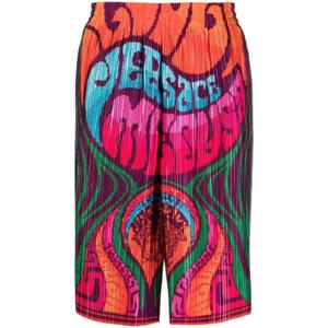 25 FW 베르사체 베르사체 로고 프린트 플리츠 쇼츠 A888161A03046 TP442982952