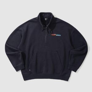 엄브로긴팔티 NQC UP321CFS95-DVY 빈티지팝 기모 스탠넥 하프집업 맨투맨 NAVY