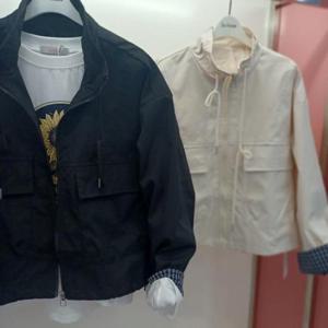 Latium HC06 숏짧은 크롭 구김없고 팔뚝품편한 집업 차이나하이넥카라 소매롤업 가을 점퍼 T2533jp08