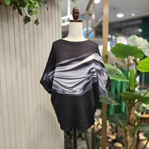 스테파니 HC05 나염주름티셔츠 A25TS5228H4