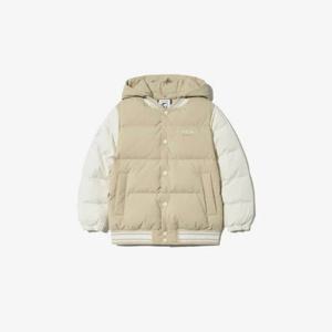 휠라키즈패딩 TQJ FK2DJG4401X-NBG 후드 탈착 바시티 패딩 점퍼