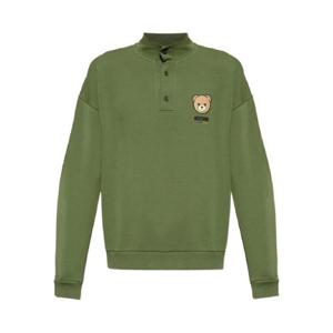 모스키노 버튼 베어 그래픽 폴로 셔츠 A17044413