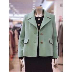 미니멈 세이브존03 미니멈 카라넥 울 루즈핏 하프코트 AWMXDAWH0060A