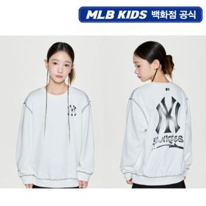 [MLB키즈PG] 스트릿 베이직 로고 아트웍 아동 맨투맨 7AMTB0654-50IVS
