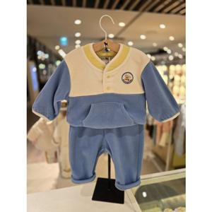 [블루독베이비] 25 FW(블루)플리스 상하세트(45C1361008)출산 조카 백일 돌 선물 간절기 유아 아가옷 (45C1