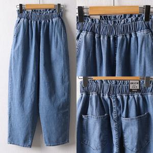 나야홍 / 위쉬몰 LO 블루스판배기팬츠744(D664H509) 빅사이즈