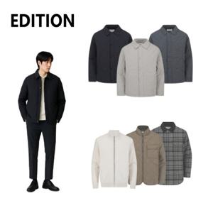 [에디션앤드지]가을 겨울 남자 그레이 네이비 블랙 퀄팅 자켓 점퍼 가디건 10종 NEE4JJ1902