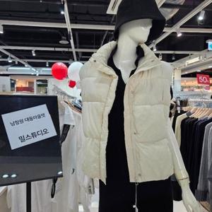 밀스튜디오 DP02 밑단스트링 패딩조끼 LRAPVS105