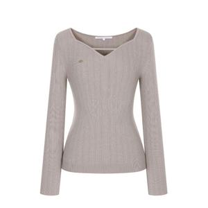 [올리브데올리브]하트넥 골지 풀오버(OK5AP825)