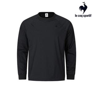 [르꼬끄] 남녀공용 루즈핏 니트형 안감 우븐탑 QQ413EWTO1_BLK