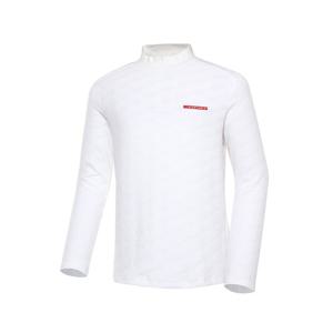 [와이드앵글]남성 CO PRO 모노그램 기모 하프넥 티셔츠 WMW23214W3