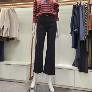 수스 HC04 블랙 통 일자 기모 청바지 S244BJEA05