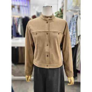 밸리걸 세이브존01 차이나넥 버튼업 스웨이드 숏 자켓 608970