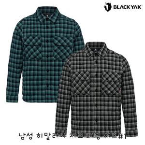 블랙야크 남성 동절기 기모남방 남성 히말라야 체크 패딩 셔츠 1BYYSWU001