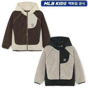 MLB키즈 아웃도어 모노그램 플리스 후드집업 (7AFDM0156)