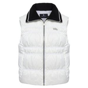 [와이드앵글]여성 TO 셔링 포인트 폴로 다운 베스트  WWW25631W3