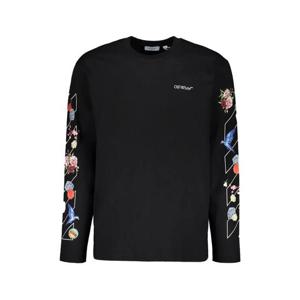 오프화이트 긴소매 그래픽 로고 티셔츠 44MAB086G5J003