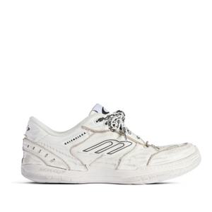 발렌시아가 바체타 가죽 워른아웃 레이스업 스니커즈 841763WCU