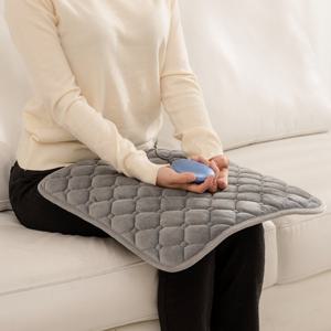 비타그램 전자파 없는 USB 온열 보온 전기 1인용방석 그레이