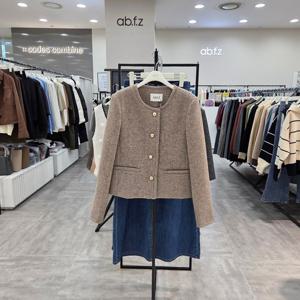 [ab.f.z]ABA1HJ02/깔끔하고 세련된 울혼방 숏 자켓_IC