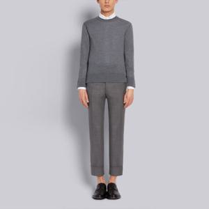 톰브라운 남성 삼선 백로고 울 그레이 니트 MKA279A 00014 035