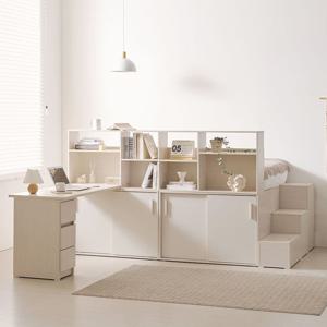 포포 책상 책장형 풀세트 침대 프레임 SS 1500 (착불)