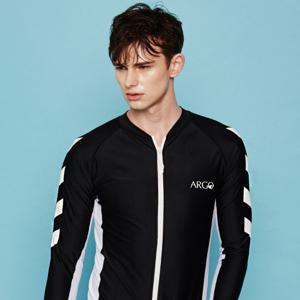 [아르고]남성 집업 래쉬가드 TOFINO(BK) 남자 빅사이즈